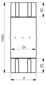 Соединительная труба Lindab MST 125/87 087